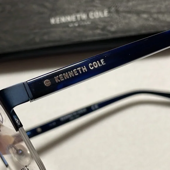 NEW Kenneth Cole Blue Metal Glasses